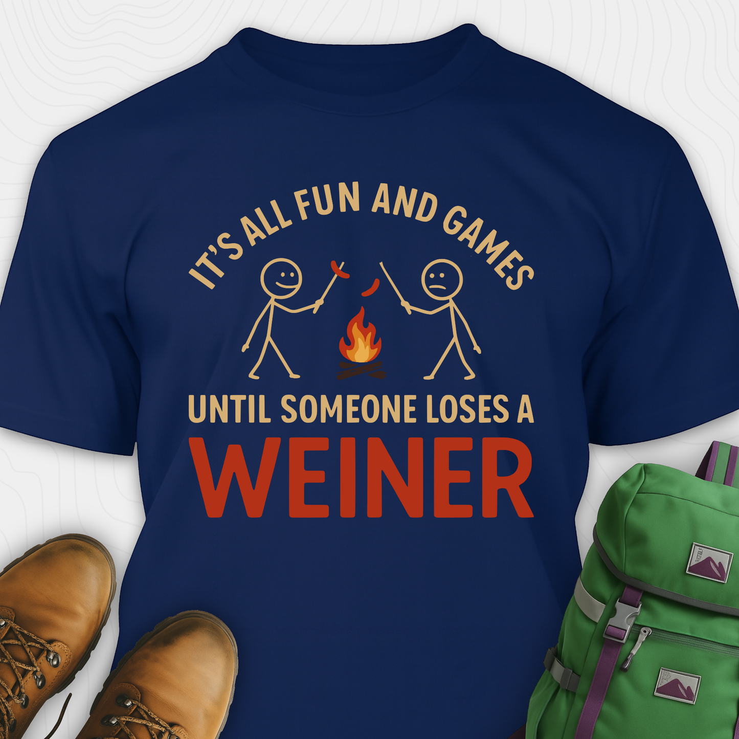 Funny Weiner Camping T-Shirt