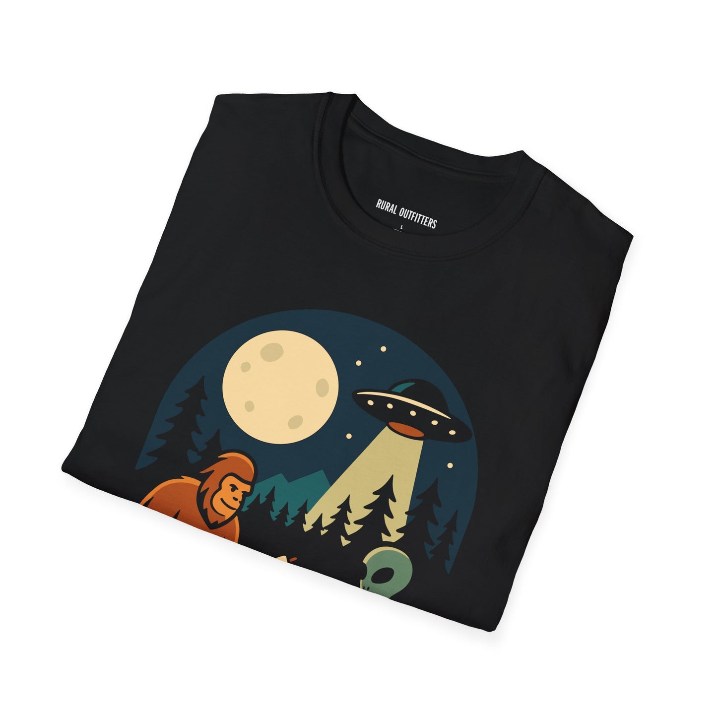 Alien & Big foot Camping T-Shirt