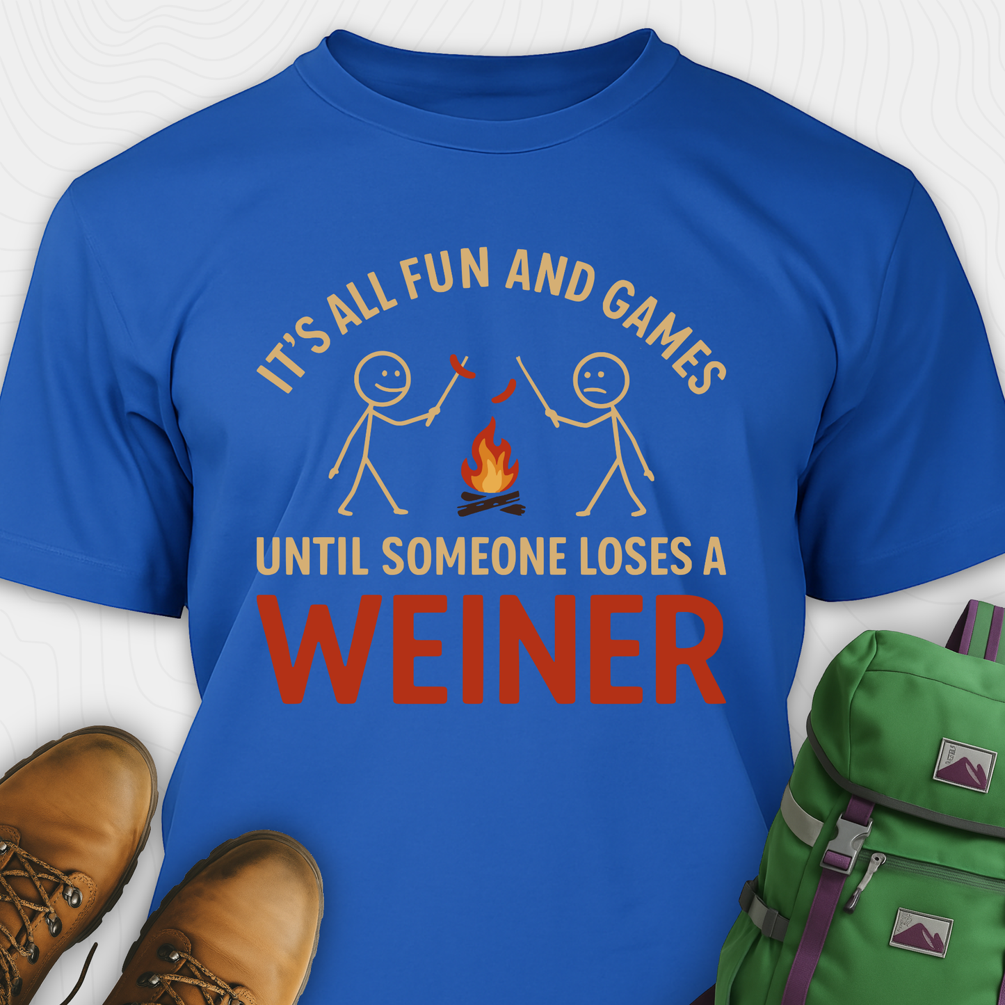 Funny Weiner Camping T-Shirt