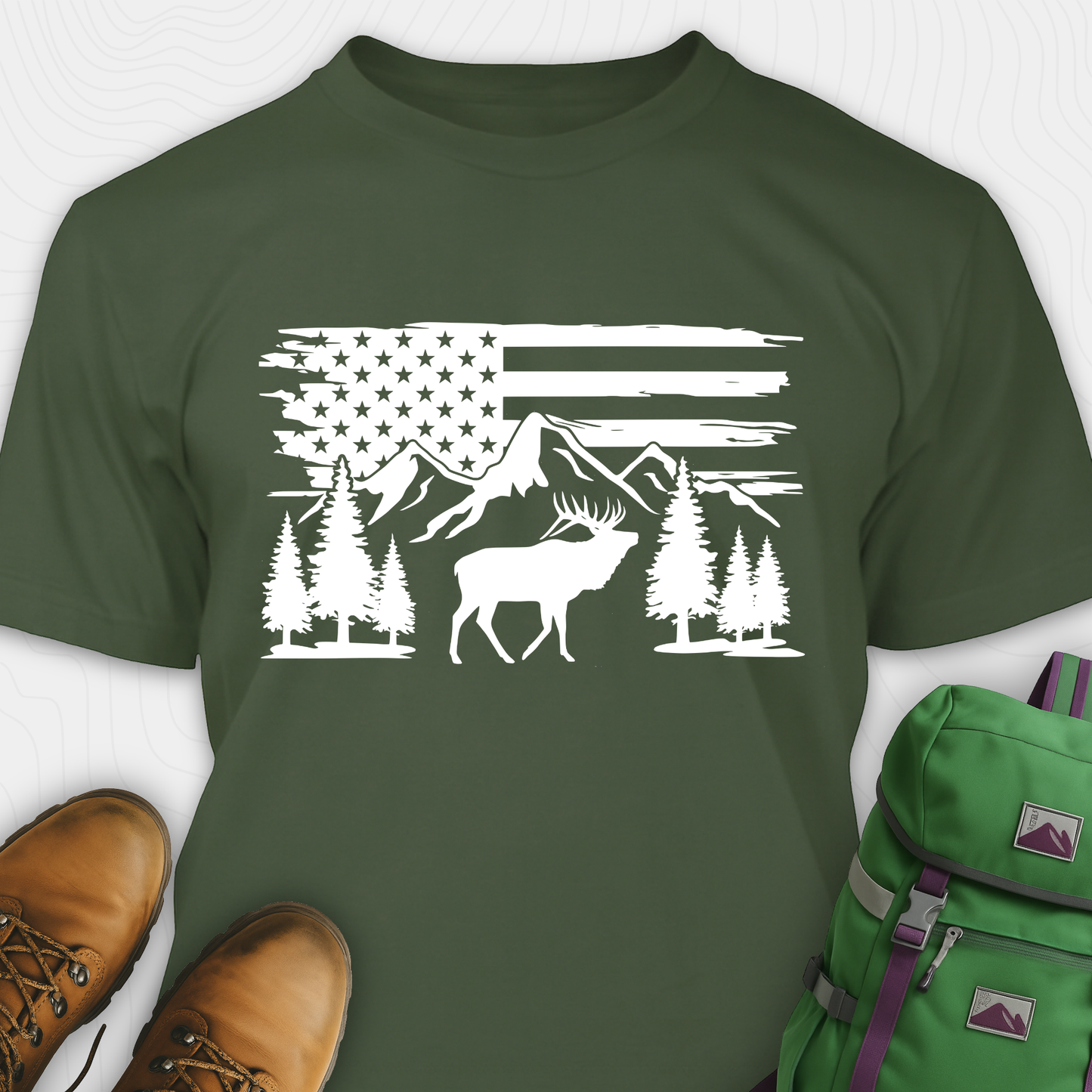 USA Elk Hunting T-Shirt