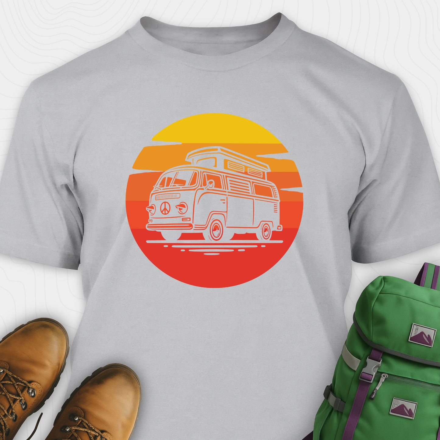 Retro Sunset Campervan T-Shirt