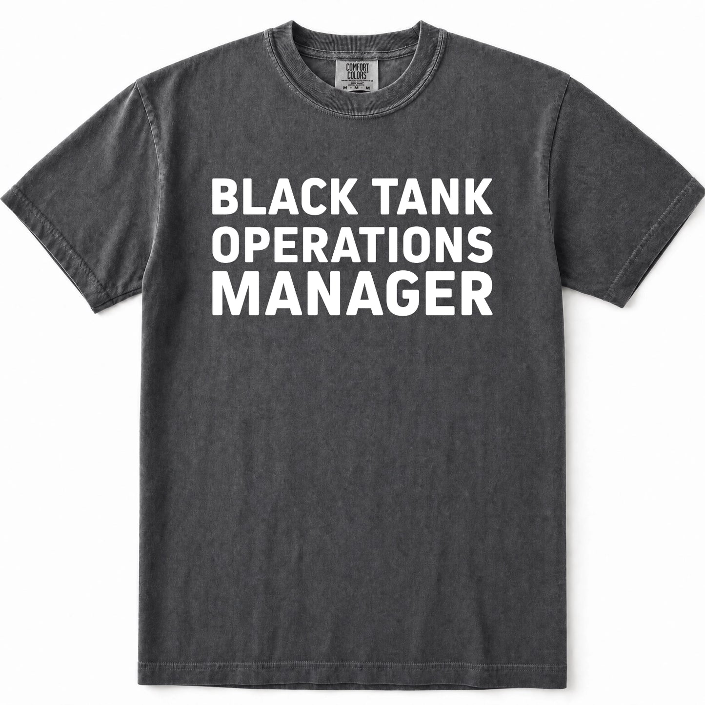 Black Tank Operations Manager T-Shirt