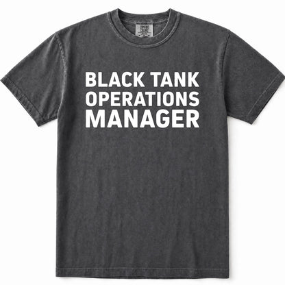 Black Tank Operations Manager T-Shirt