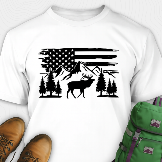 USA Elk Hunting T-Shirt