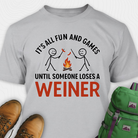 Funny Weiner Camping T-Shirt