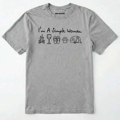 Sport Grey t-shirt with text and icons on a white background