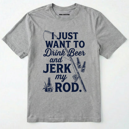 Sport Grey t-shirt with royal text and graphics on a white background