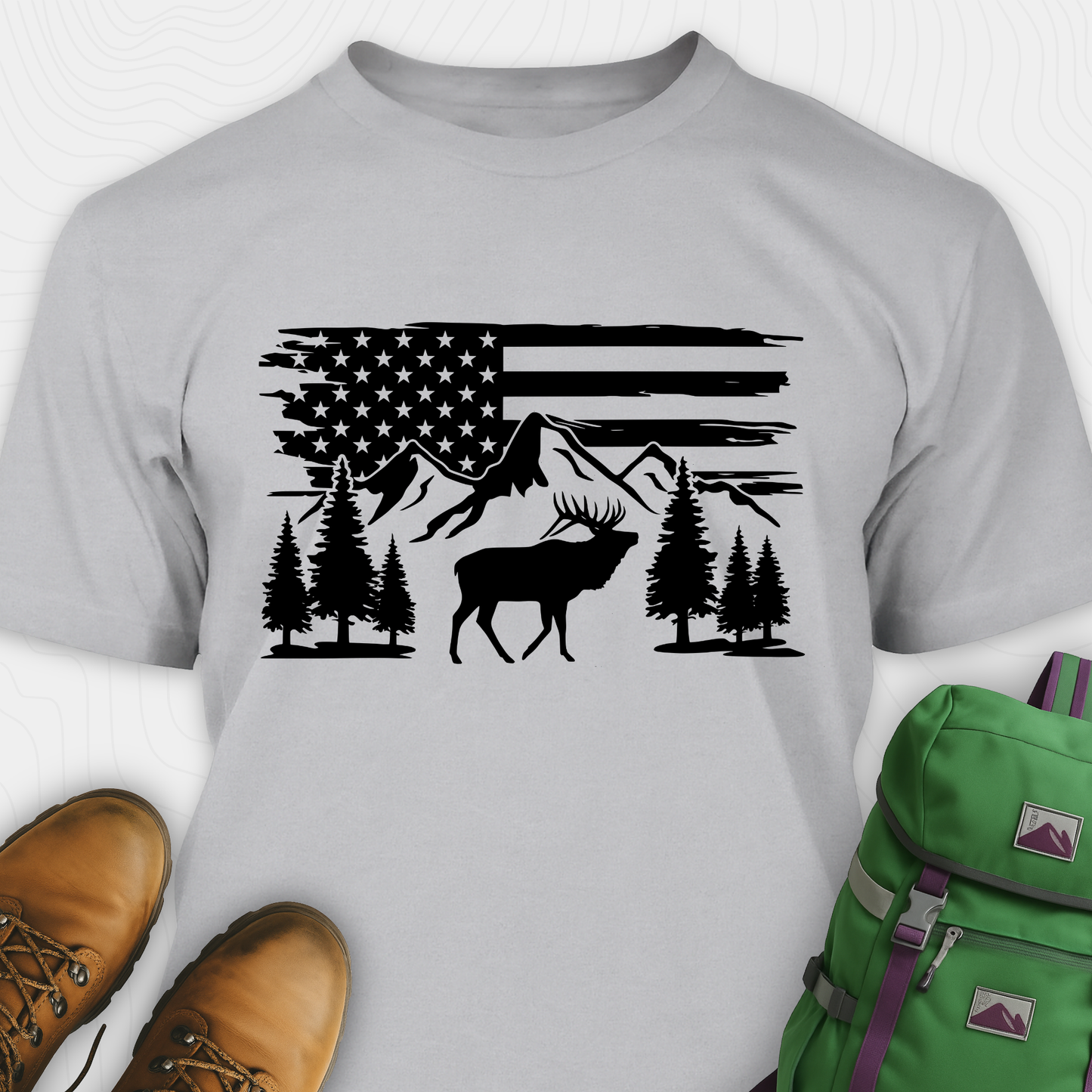 USA Elk Hunting T-Shirt