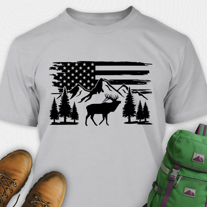 USA Elk Hunting T-Shirt
