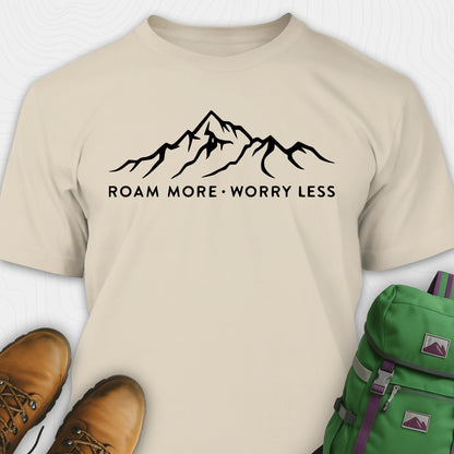 Sand rocky mountain shirt with mountain line art design